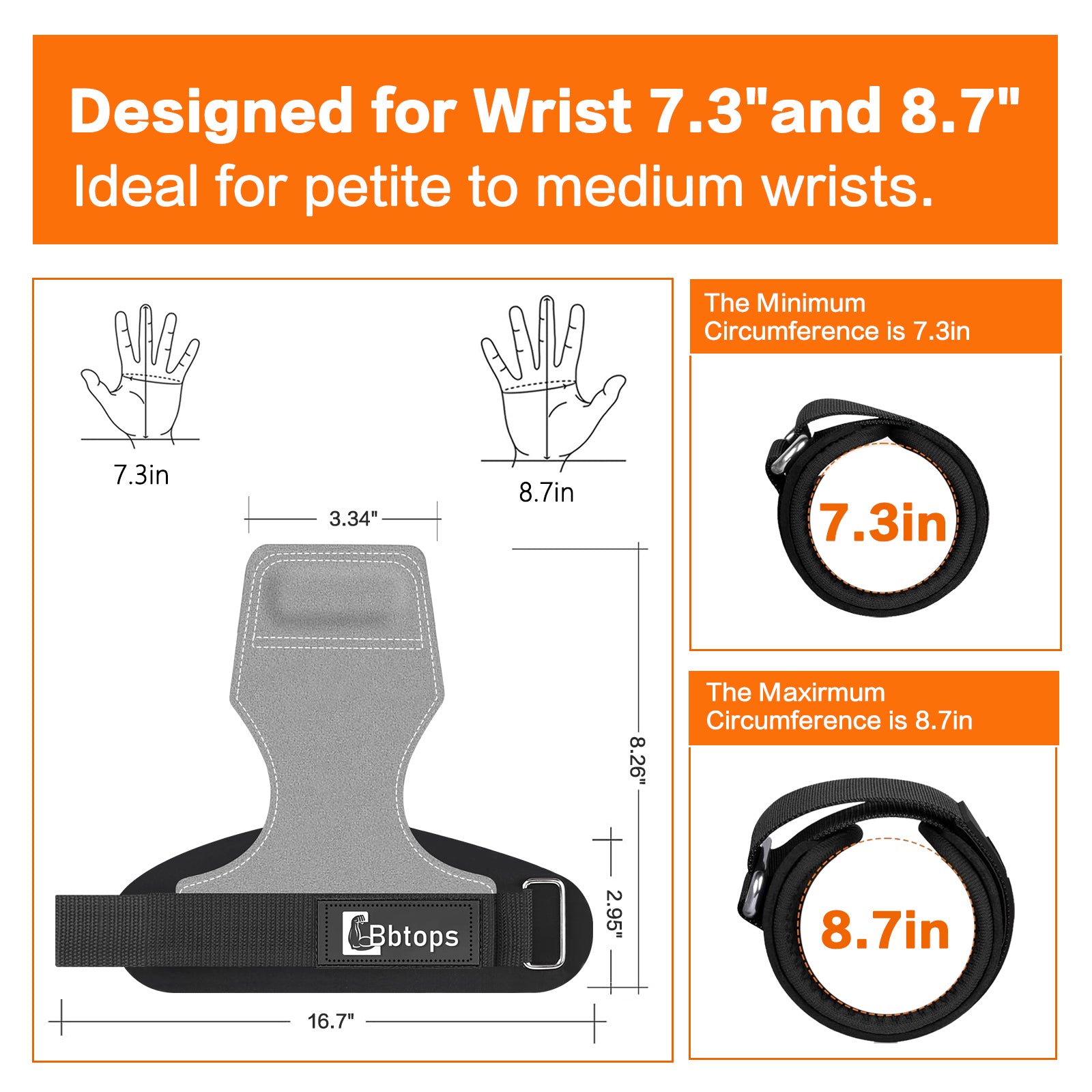 Weight Lifting Wrist Strap, Double-Layer Leather Wrist Straps for Gym Strength Training Weightlifting,Deadlift and Powerlifting, Enhance Grip Strength Neoprene Padding Gym Workout Lifting Straps Men/Women Pair Grey