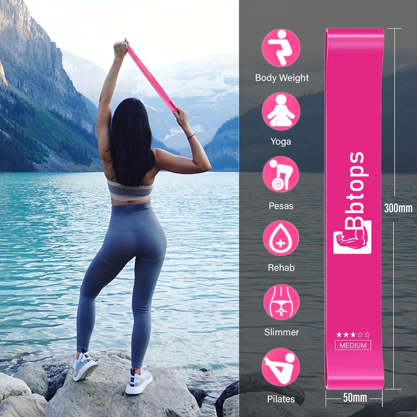 Bbtops Resistance Bands 5pcs