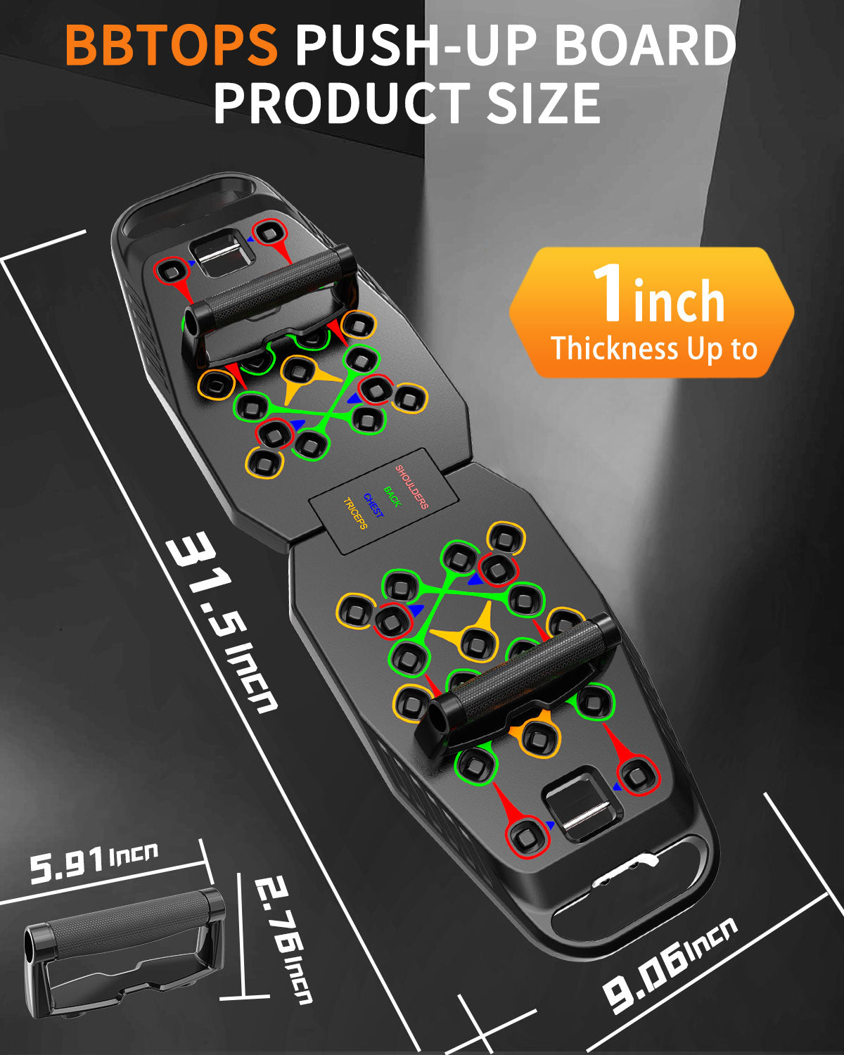 BBTOPS Foldable Push UP Board